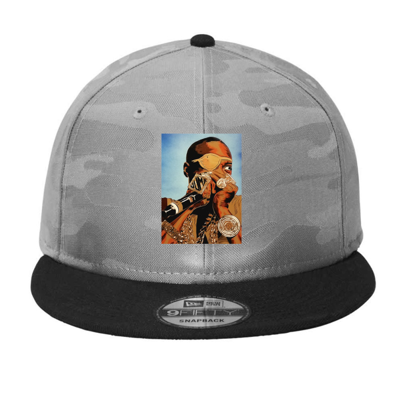 A Rapper Record Producer Slick Picture Vintage Camo Snapback by ArtistGustavo | Artistshot