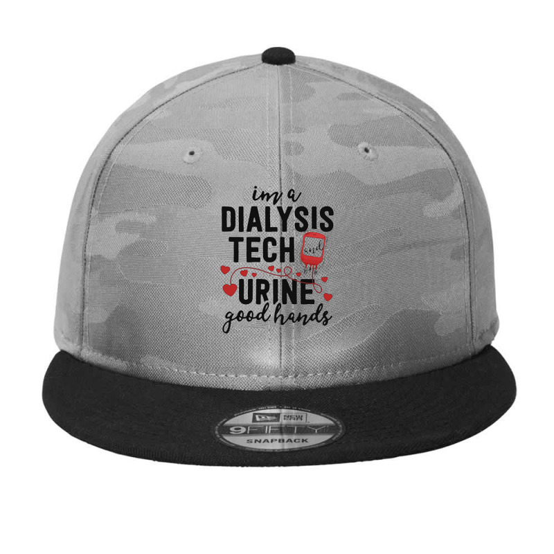 Dialysis Tech Gifts Women Funny Nurse Pun Urine Good Hands Camo Snapback by lindavalere | Artistshot