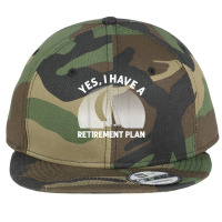 Funny Sailing Designs For Men Women Sailing Retirement Plan T Shirt Flat Bill Snapback Cap | Artistshot