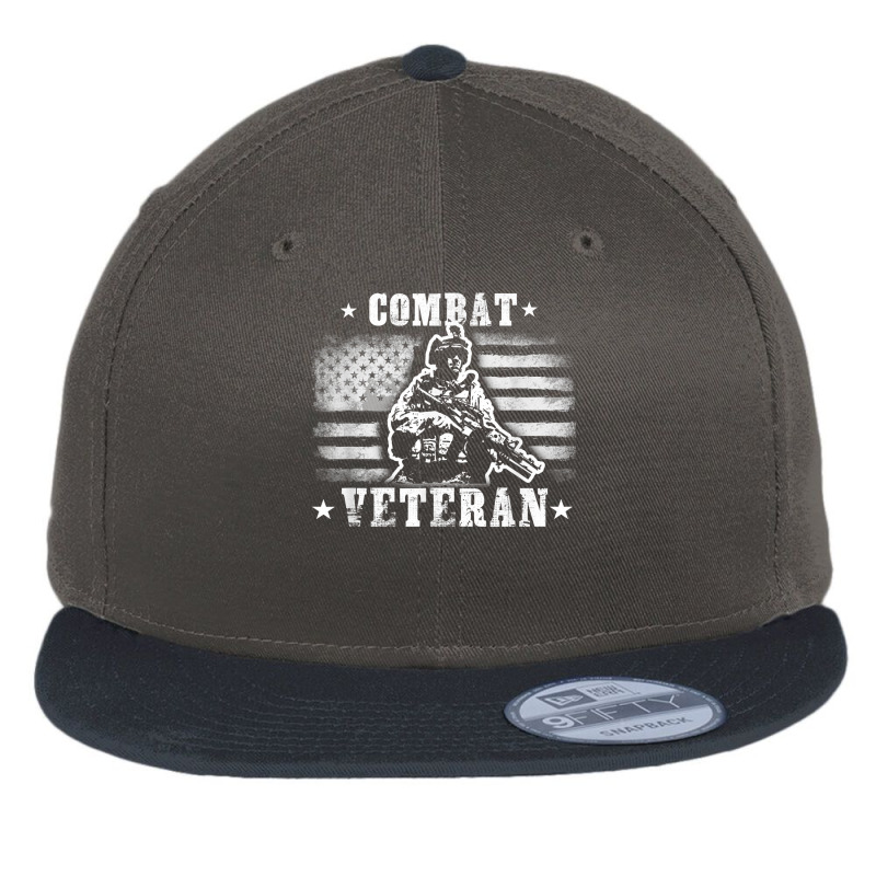 Veteran 365 Combat Veteran Tee Fathers Day Gift Men T Shirt Flat Bill Snapback Cap by husserllpr | Artistshot