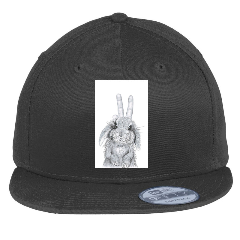 Bunny Ears! Flat Bill Snapback Cap by Youngmnh | Artistshot