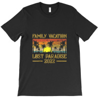 Vintage Sunset Family Vacation 2022 Lost Paradise Beach Raglan Basebal T-shirt | Artistshot