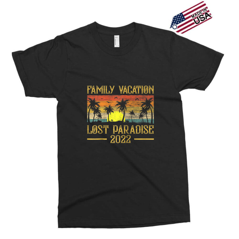 Vintage Sunset Family Vacation 2022 Lost Paradise Beach Raglan Basebal Exclusive T-shirt by Tiktify | Artistshot