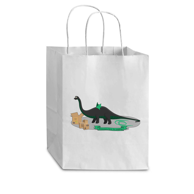 Dinosaurs Love To Cosplay Cub Paper Bag - 8 X 4 1/2 X 10 1/4 | Artistshot