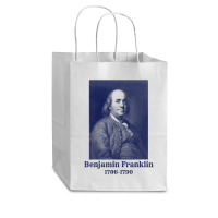 Ben Franklin T Shirt. Vintage Founding Father Tee Cub Paper Bag - 8 X 4 1/2 X 10 1/4 | Artistshot