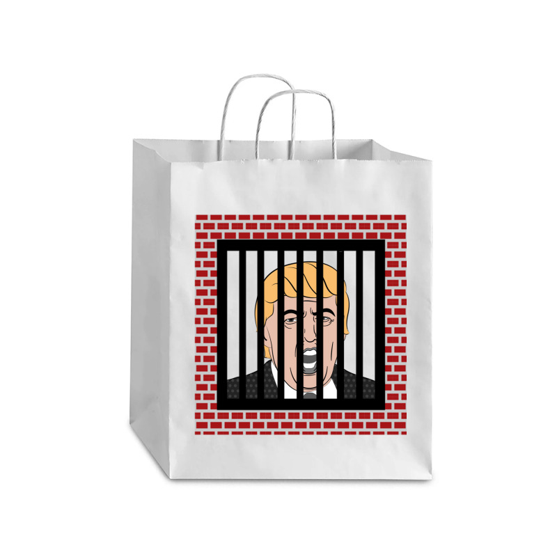 Jail Trump, Lock Trump Up, Trump In Prison, Dump Trump Long Sleeve T S Debie Paper Bag - 10 X 5 X 13 | Artistshot