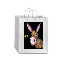 Silly Donkey And A Bee, Silly Donkey And A Bee Vintage, Silly Donkey A Debie Paper Bag - 10 X 5 X 13 | Artistshot