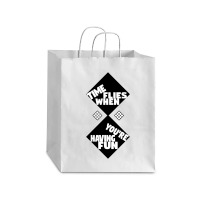 Time Flies When You're Having Fun, Time Flies When You're Having Fun V Debie Paper Bag - 10 X 5 X 13 | Artistshot