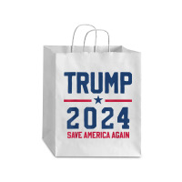 Trump 2024   Save America Again   Pro Trump Debie Paper Bag - 10 X 5 X 13 | Artistshot