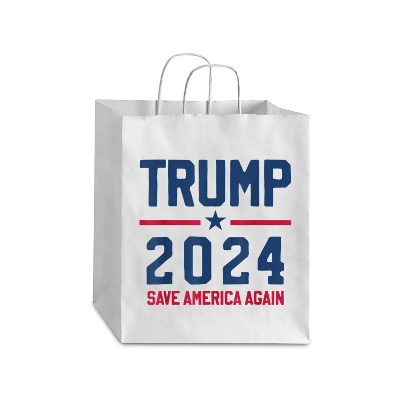 Trump 2024   Save America Again   Pro Trump Debie Paper Bag - 10 X 5 X 13 | Artistshot