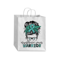 Myasthenia Gravis Warrior Mom Mg Awareness T Shirt Debie Paper Bag - 10 X 5 X 13 | Artistshot