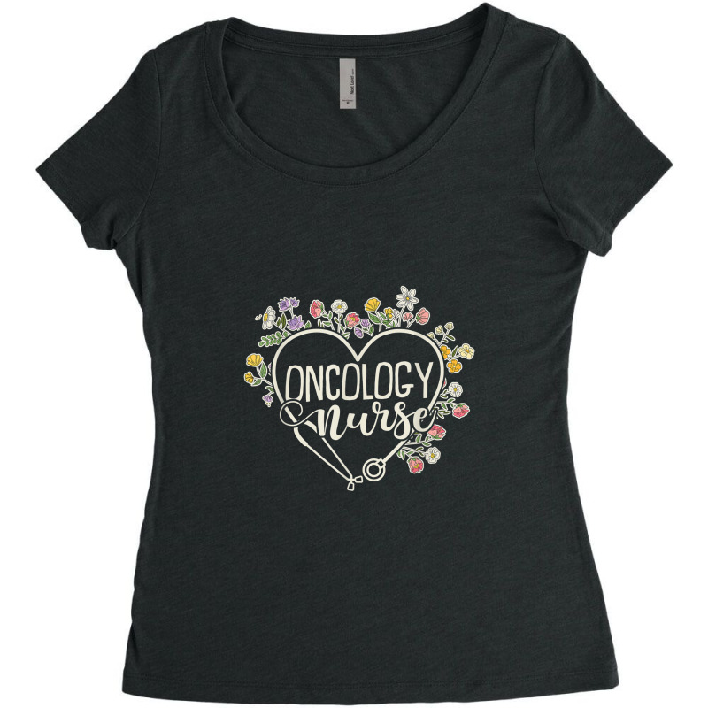 Oncology Crew Oncology Nurse Women's Triblend Scoop T-shirt by YenNgoc | Artistshot