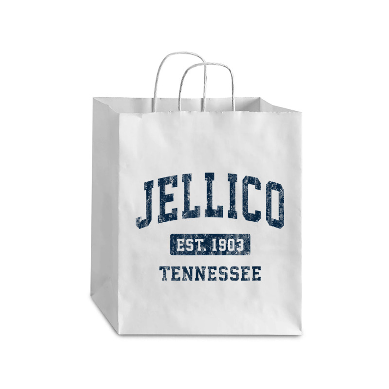 Jellico Tennessee Tn Vintage Athletic Sports Design Debie Paper Bag - 10 X 5 X 13 | Artistshot