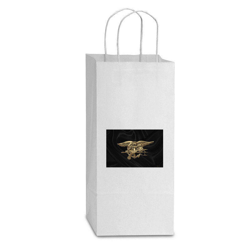 U.s Double Wine Paper Bag - 6 1/2 X 3 1/2 X 12 3/8 | Artistshot