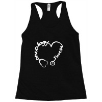 Oncology Nurse Stethoscope Heart Nursing Racerback Tank | Artistshot