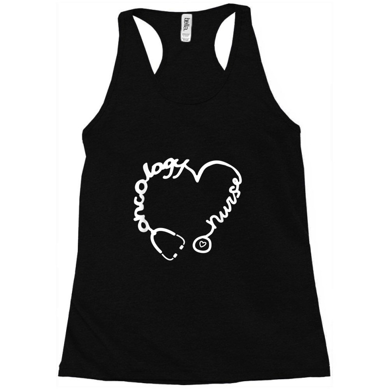 Oncology Nurse Stethoscope Heart Nursing Racerback Tank by YenNgoc | Artistshot