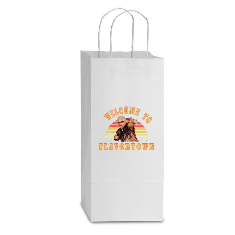 New Guy Fieri Fans Flavortown Classic Double Wine Paper Bag - 6 1/2 X 3 1/2 X 12 3/8 | Artistshot