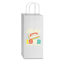 70th Birthday September 1952 Retro Cassette Limited Edition Double Wine Paper Bag - 6 1/2 X 3 1/2 X 12 3/8 | Artistshot