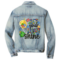 Let Your Light Shine Men Denim Jacket | Artistshot