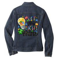 Let Your Light Shine Ladies Denim Jacket | Artistshot