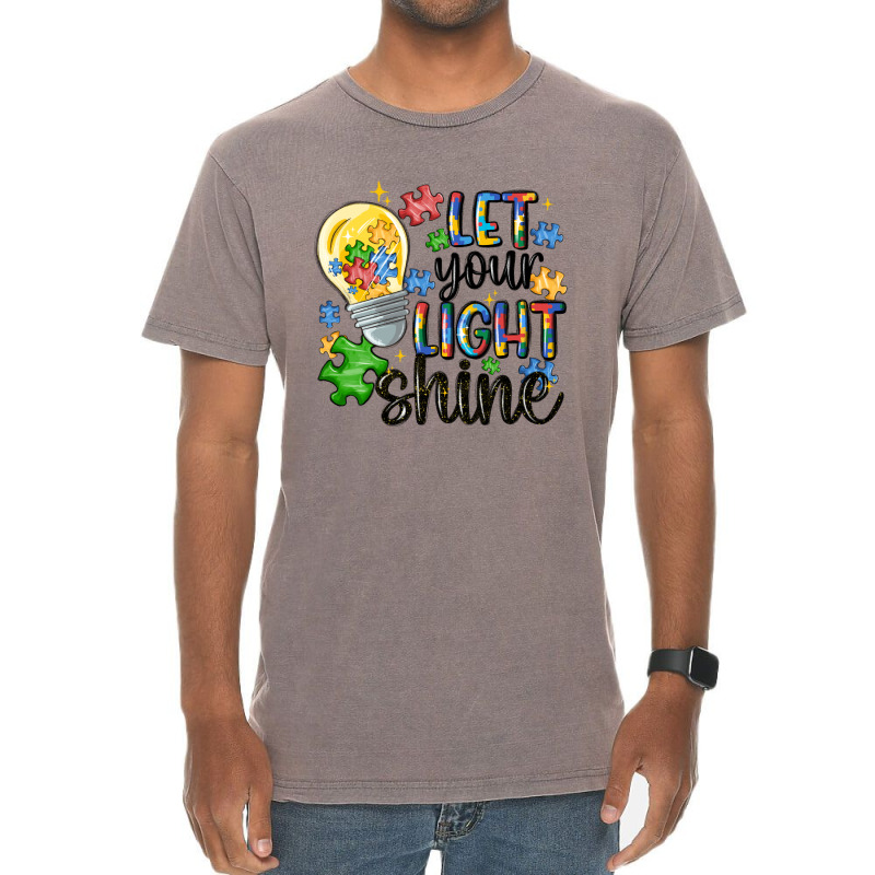 Let Your Light Shine Vintage T-Shirt by MaliasSmallBusiness | Artistshot