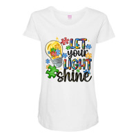 Let Your Light Shine Maternity Scoop Neck T-shirt | Artistshot