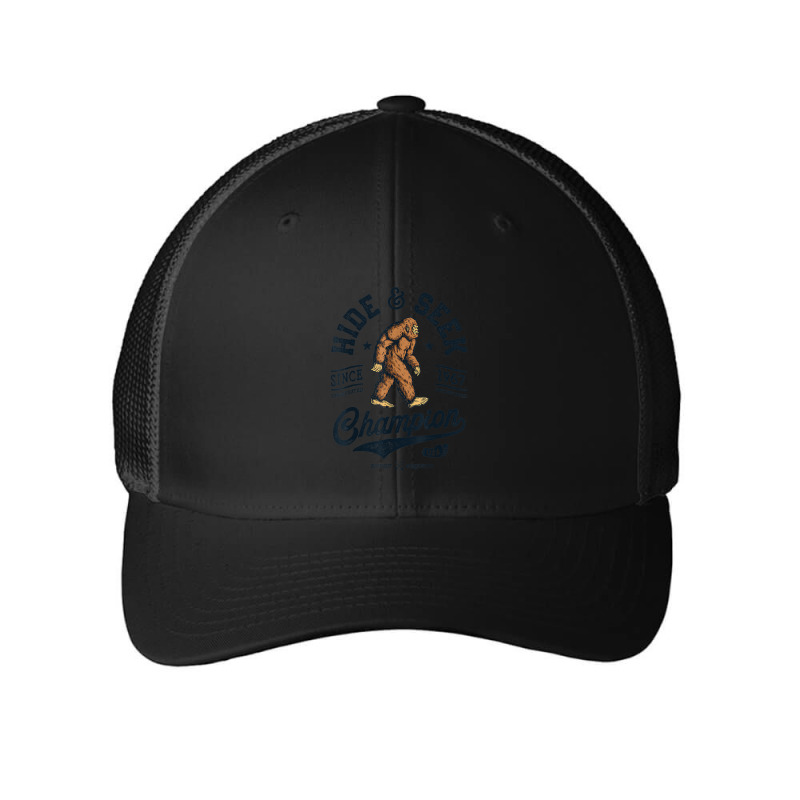 Bigfoot Hide And Seek Champion Funny Sasquatch Retro Vintage Mesh cap by Hoang95 | Artistshot