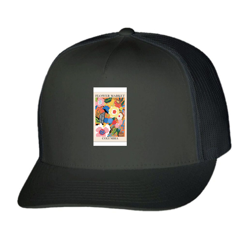 Aesthetic & Colorful Columbia Flower Market Wall Art And Canvases Trucker Cap by fishd47 | Artistshot