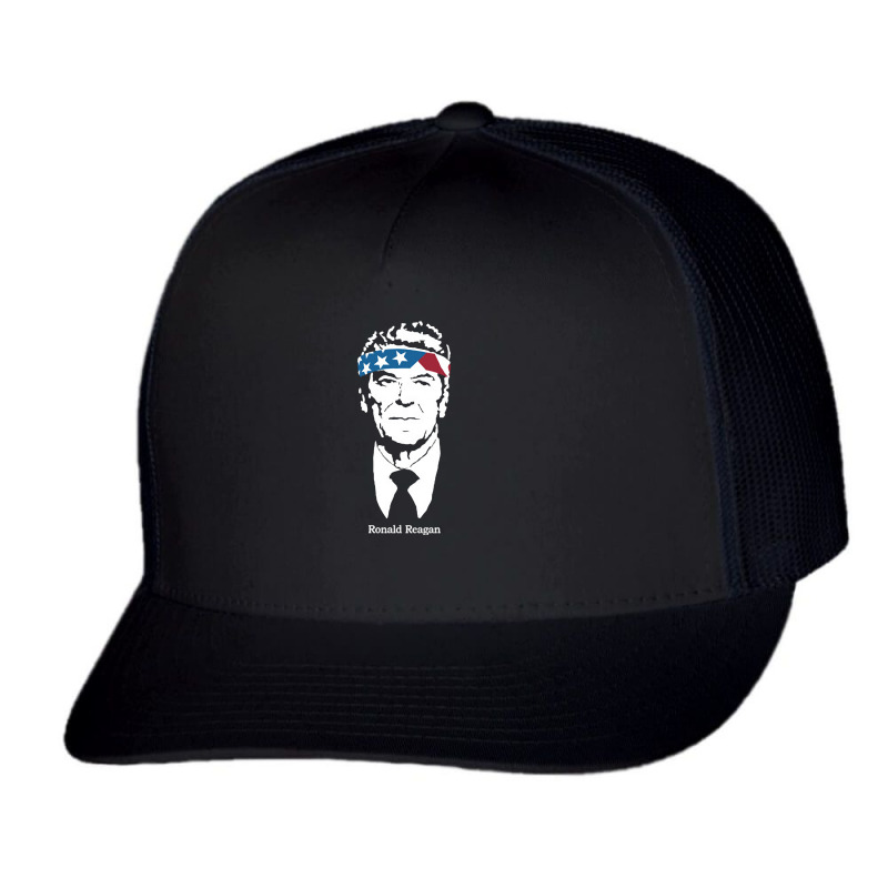 Ronald Reagan American Art Vintage Trucker Cap by ArtistJarrett | Artistshot