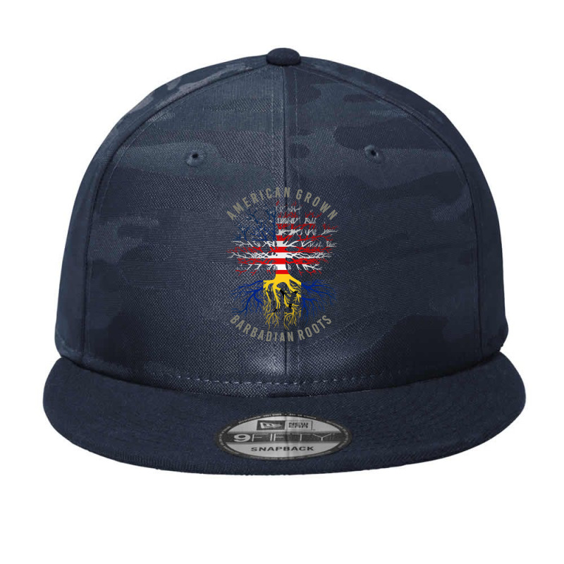 American Grown Barbadian Roots Usa Barbados Flag Heritage T Shirt Camo Snapback by ChristineWeber89 | Artistshot