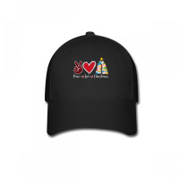 Peace Love Christmas Tshirt   Funny Christmas Tree Book Tree T Shirt Baseball Cap | Artistshot