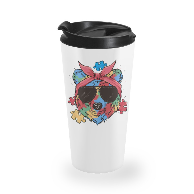 Autism Awareness Bear Travel Mug | Artistshot