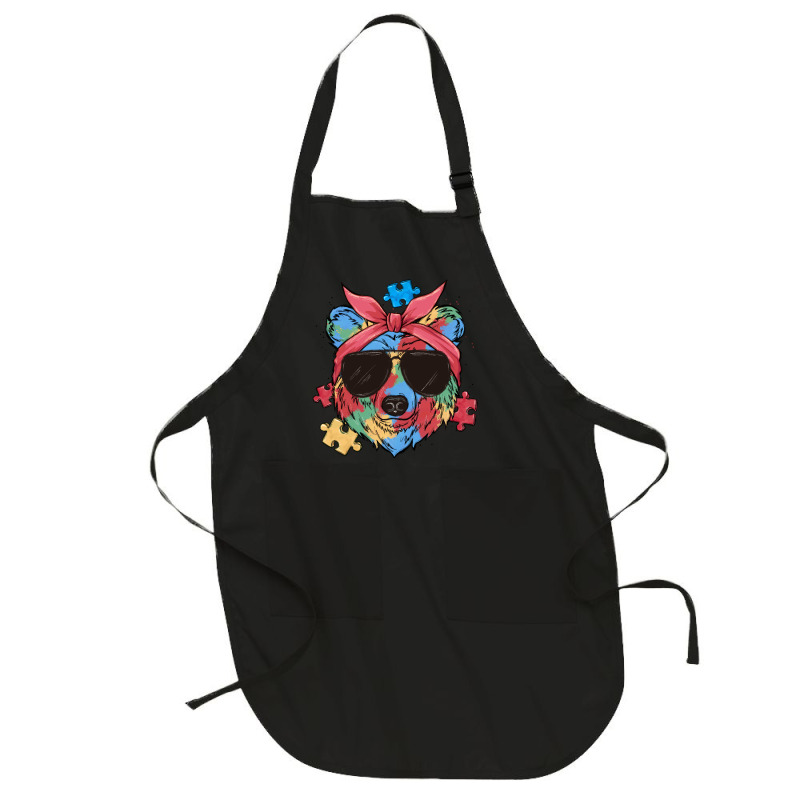 Autism Awareness Bear Full-length Apron | Artistshot