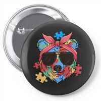 Autism Awareness Bear Pin-back Button | Artistshot