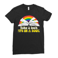 Love Reading Love Rainbows Gift Retro Rainbow T Shirt Ladies Fitted T-shirt | Artistshot