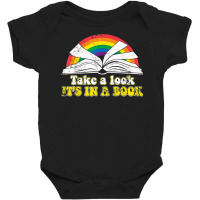 Love Reading Love Rainbows Gift Retro Rainbow T Shirt Baby Bodysuit | Artistshot