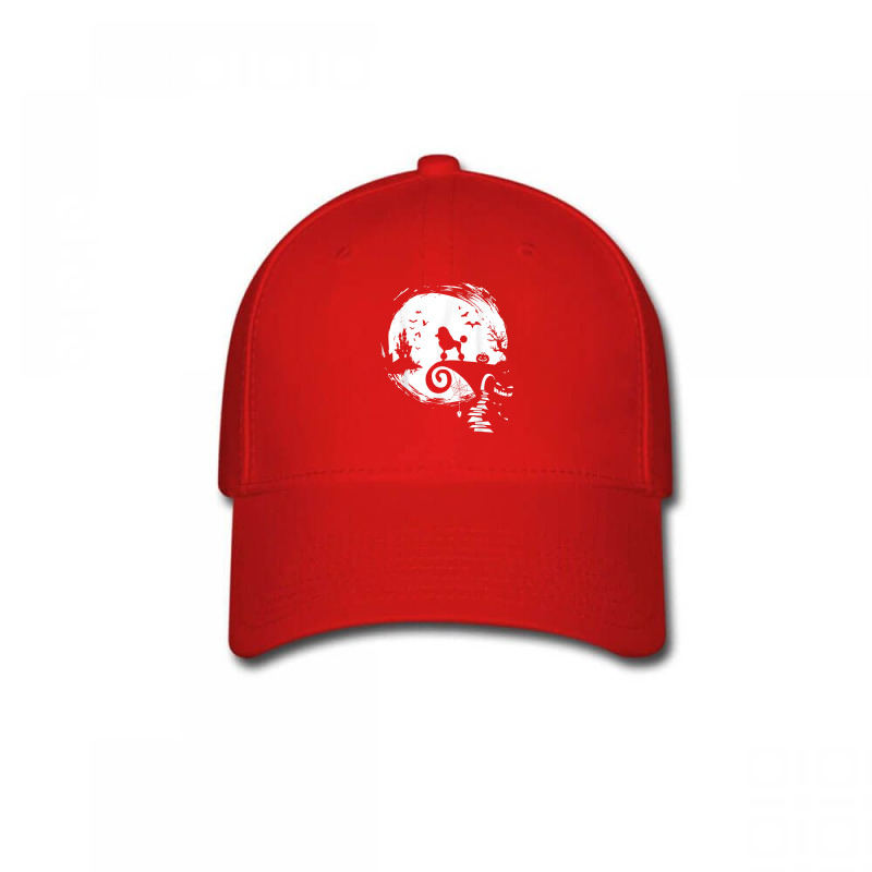 Poodle Dog And Moon Halloween Costume Dog Lover Funny Baseball Cap | Artistshot