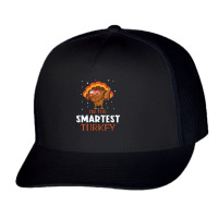 Autumn Smartest Turkey Dab Dabbing Happy Thanksgiving T Shirt Trucker Cap | Artistshot