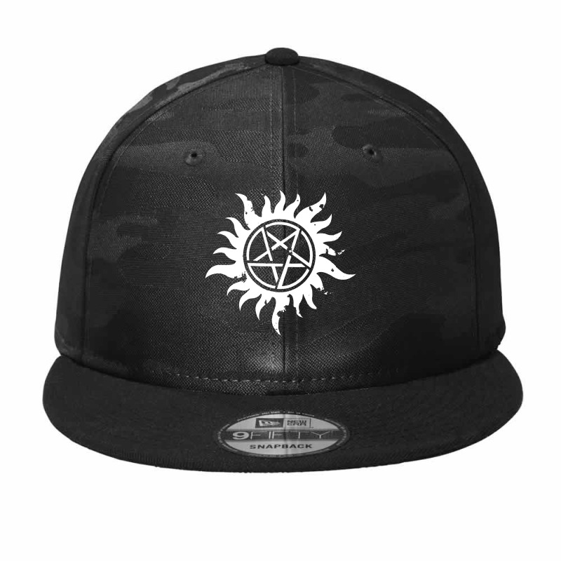 Pentagram Black Camo Snapback by bungadaun | Artistshot