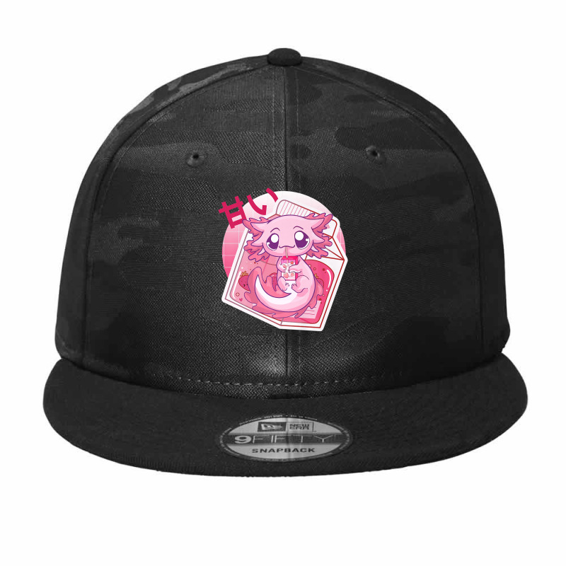 Axolotl Pastel Goth Strawberry Milk Shake Anime Japanese Premium T Shi Camo Snapback by RoyalStore | Artistshot