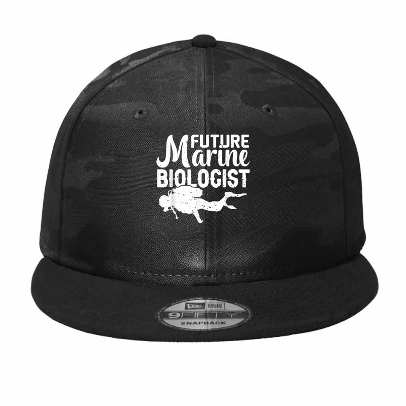 Future Marine Biologist Ocean Life Biology Student T Shirt Camo Snapback | Artistshot