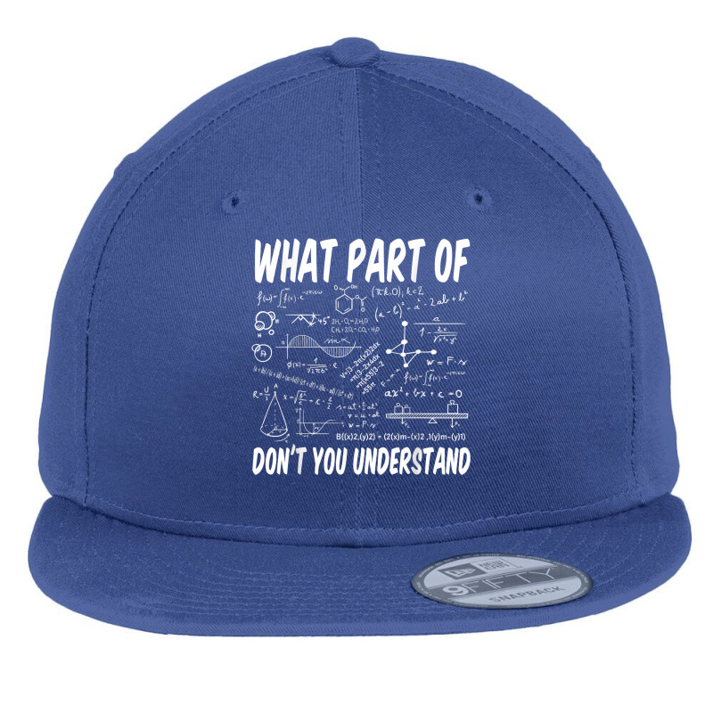 What Part Of Don't You Understand Math Physics T Shirt Flat Bill Snapback Cap by peersodshamiw8 | Artistshot