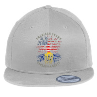 American Grown Barbadian Roots Usa Barbados Flag Heritage T Shirt Flat Bill Snapback Cap | Artistshot