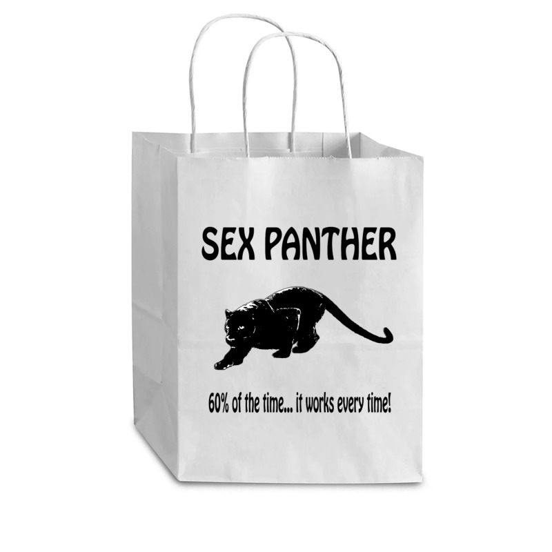 Yellow Sex Panther Cub Paper Bag - 8 x 4 1/2 x 10 1/4 by QuaidXan | Artistshot