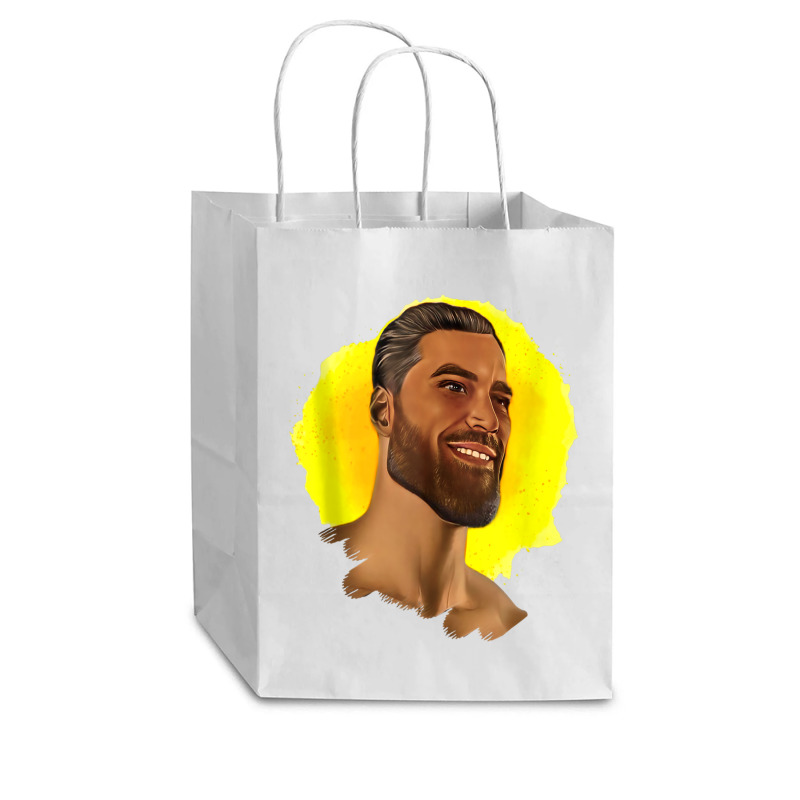 Funny Gigachad Meme Giga Chad Alpha Male Sigma Male Memes Tank Top Cub Paper Bag - 8 X 4 1/2 X 10 1/4 | Artistshot