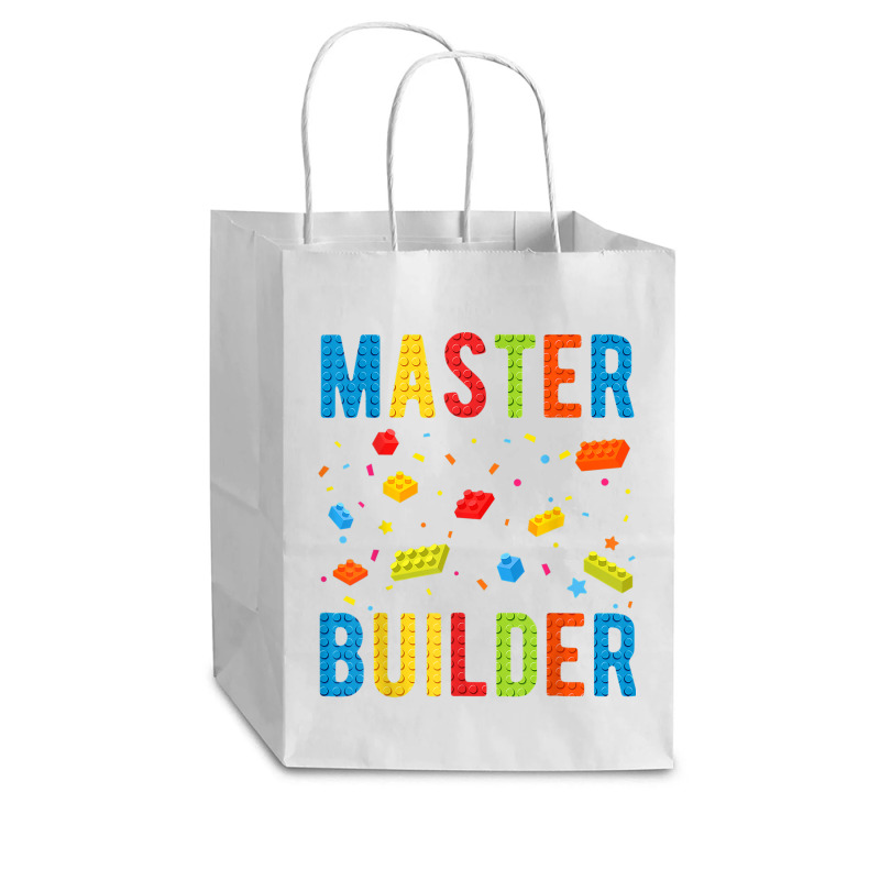 Brick Builder Funny Blocks Building Master Builder Toys Kids T Shirt Cub Paper Bag - 8 X 4 1/2 X 10 1/4 | Artistshot