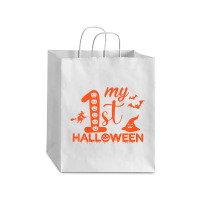 Kids Funny My First Halloween Matching Family Halloween Costume Debie Paper Bag - 10 X 5 X 13 | Artistshot