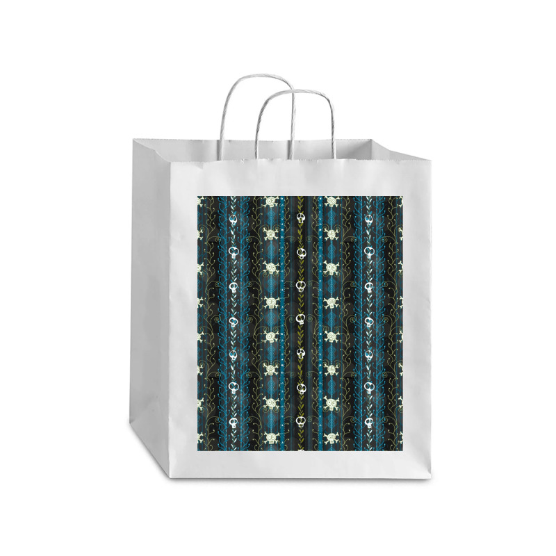 Vines-o-death----aqua- Debie Paper Bag - 10 X 5 X 13 | Artistshot