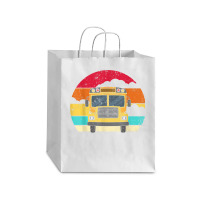 Retro Yellow School Bus For School Bus Driver And Busman Debie Paper Bag - 10 X 5 X 13 | Artistshot