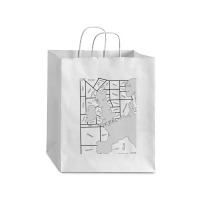 Shipping Forecast Uk Map - Labelled Debie Paper Bag - 10 X 5 X 13 | Artistshot